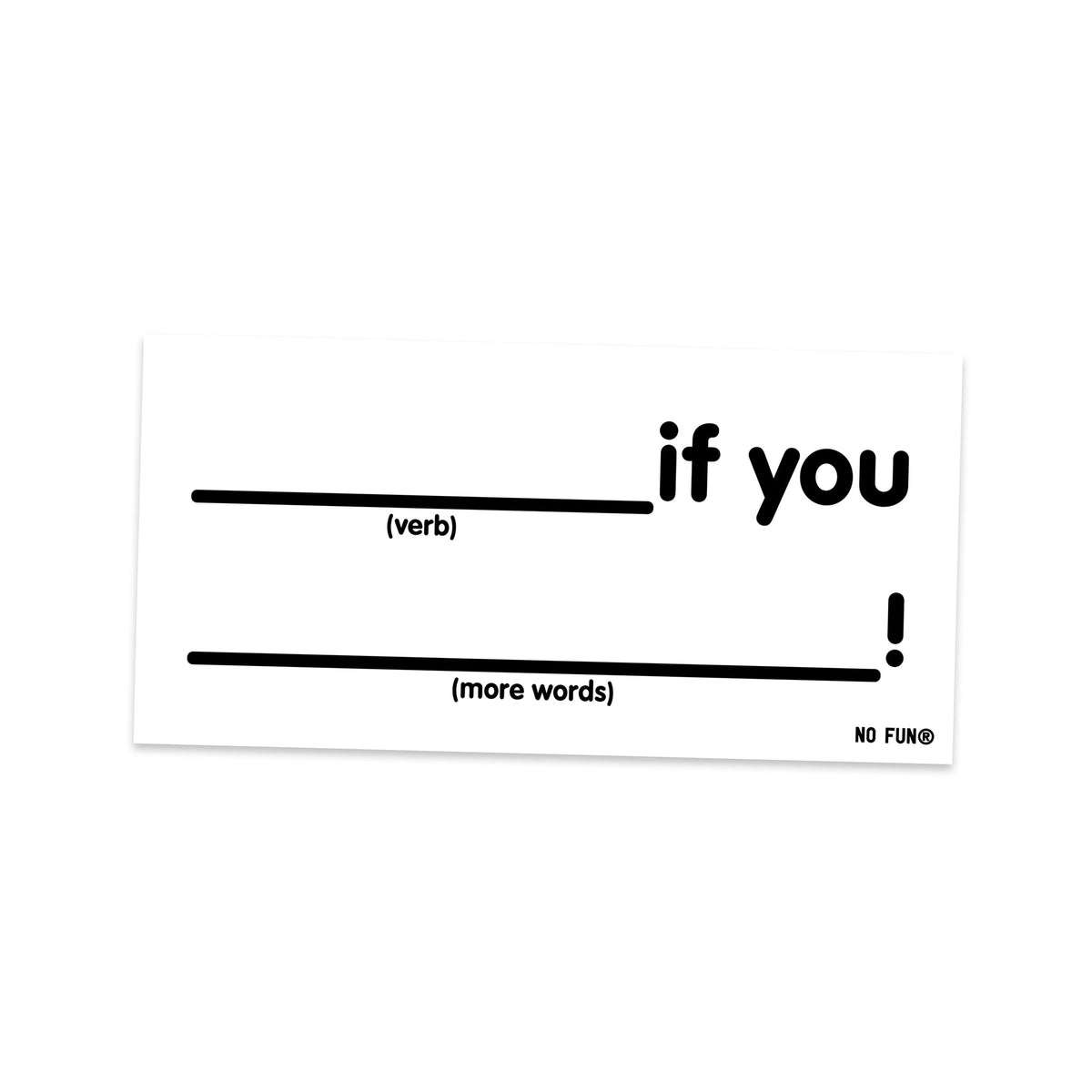 "Do It Yourself" Bumper Sticker Vortex Souvenir