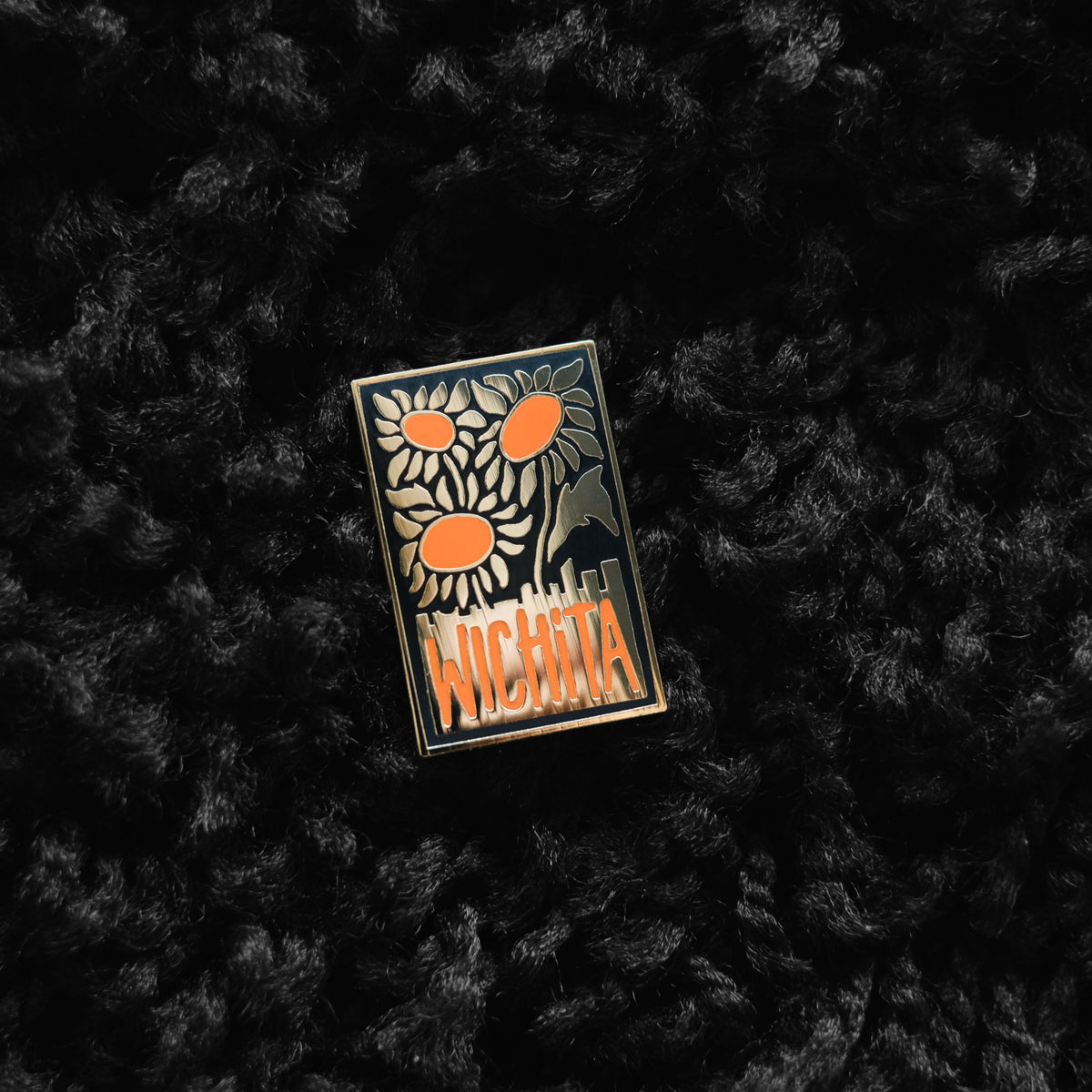 Wichita Sunflowers Lapel Pin – Vortex Souvenir