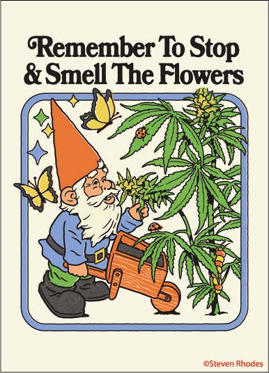 Remember to Stop & Smell the Flowers Magnet – Vortex Souvenir